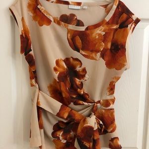 New York and Company blouse with side tie